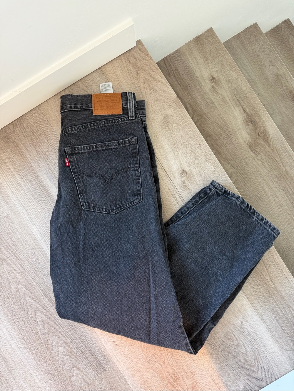 Levi's Black womens Baggy Dad Jeans